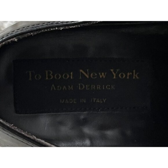 To Boot New York Adam Derrick Mens Black Leather Dress Shoes 8 - Picture 4 of 5